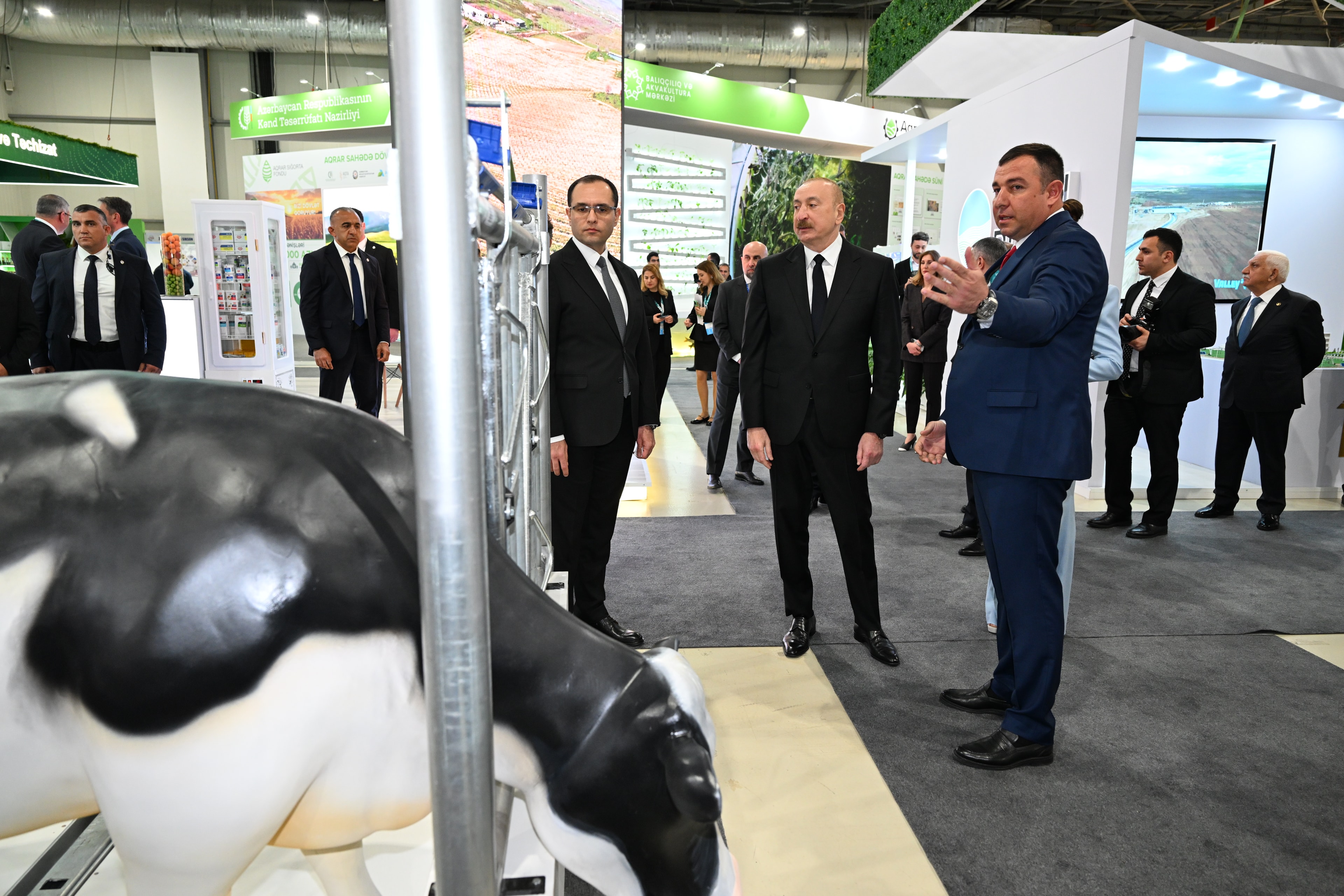 President Ilham Aliyev visited our stand and received information about our products.